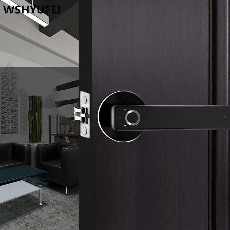 Fingerprint handle lock smart semiconductor fingerprint lock electronic biometric fingerprint door lock for indoor home
Fingerprint handle lock smart semiconductor fingerprint lock electronic biometric fingerprint door lock for indoor home