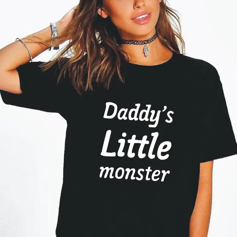 Модная футболка Daddys с маленьким монстром и надписью, женские топы, уличная одежда с коротким рукавом в стиле панк, Женская хипстерская футбо...
Модная футболка Daddys с маленьким монстром и надписью, женские топы, уличная одежда с коротким рукавом в стиле панк, Женская хипстерская футбо...