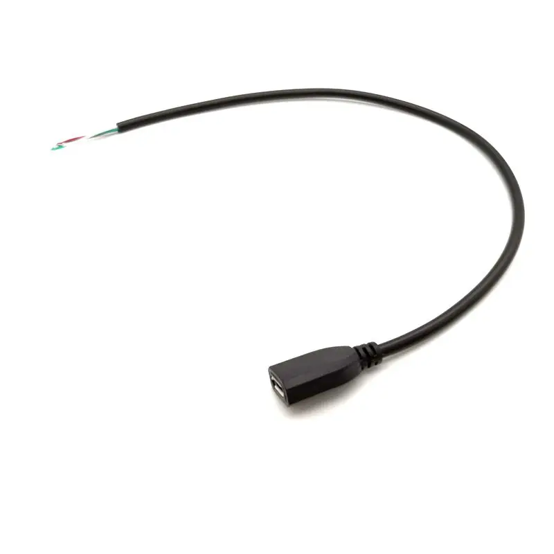 Dolmobile Micro USB 2.0 A Female Jack Android interface 4 Pin 2 Pin 4 Wire Data Charge Cable Cord Connector DIY around 30cm
Dolmobile Micro USB 2.0 A Female Jack Android interface 4 Pin 2 Pin 4 Wire Data Charge Cable Cord Connector DIY around 30cm