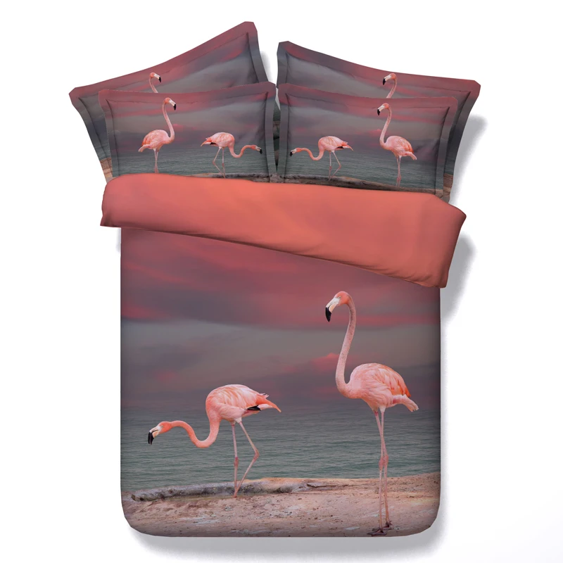 Flamingo Bedding sets 3D bed cover sheets spread quilt duvet covers set Queen size bedspread bedset Super King full twin 4PCS
Flamingo Bedding sets 3D bed cover sheets spread quilt duvet covers set Queen size bedspread bedset Super King full twin 4PCS