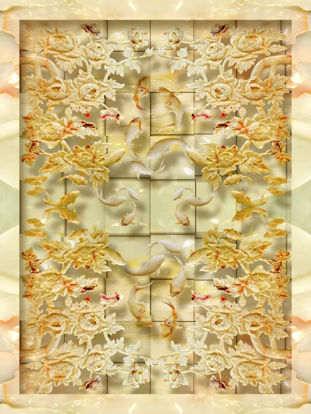 Blackout 3D Curtains Luxury Jade fish flower Sheer Curtains Living Room Bedroom Home Kitchen Bedroom Wall Decorative Drapes
Blackout 3D Curtains Luxury Jade fish flower Sheer Curtains Living Room Bedroom Home Kitchen Bedroom Wall Decorative Drapes