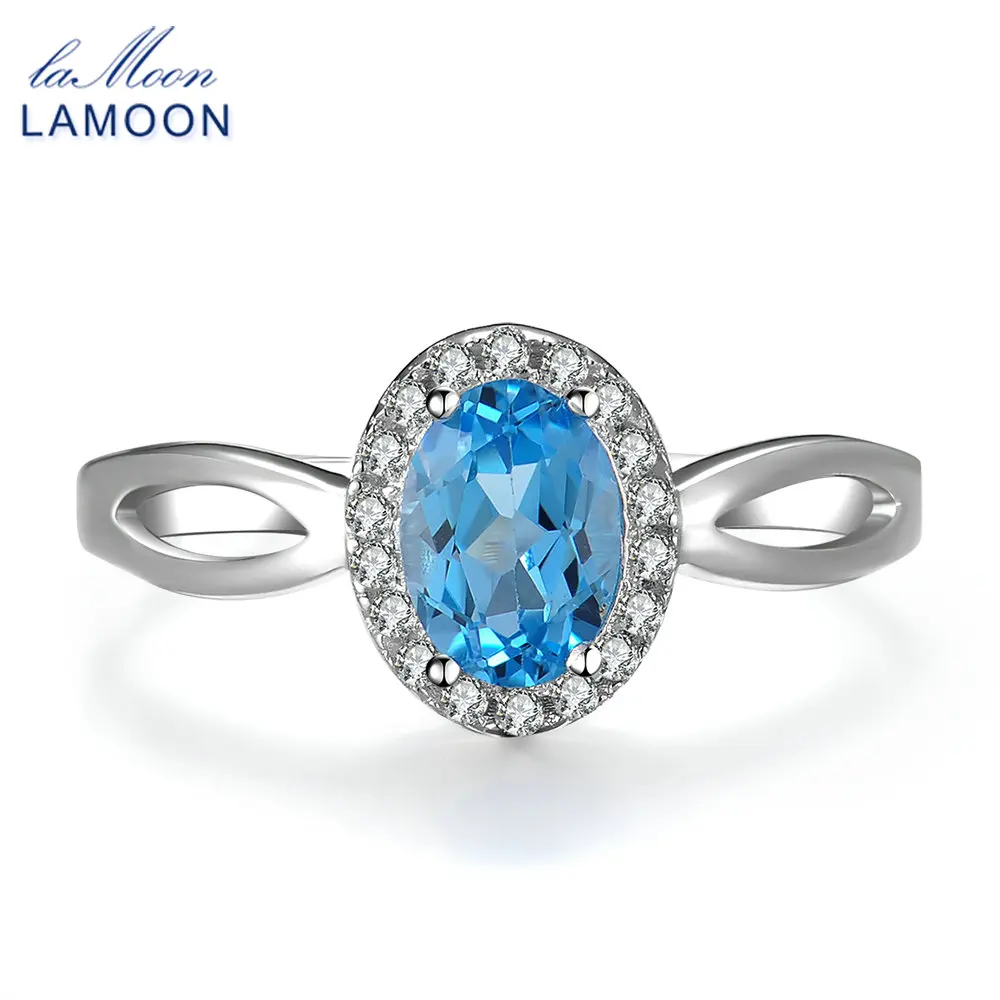 LAMOON Classic 5x7mm 100% Natural Oval Blue Topaz 925 Sterling Silver Jewelry Wedding Ring S925 LMRI030
LAMOON Classic 5x7mm 100% Natural Oval Blue Topaz 925 Sterling Silver Jewelry Wedding Ring S925 LMRI030