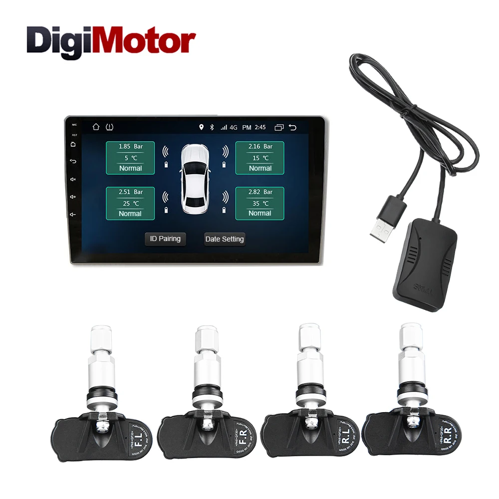 Фото 4 шт./комплект новейший TPMS датчик шин для автомобиля Android DVD Автомобильный