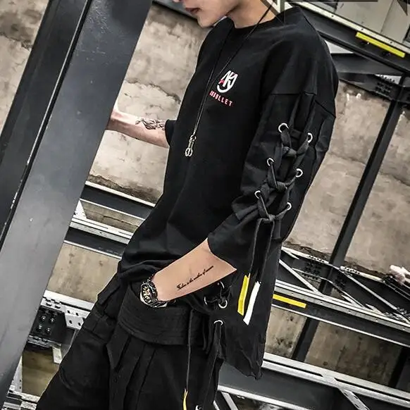 Five-point sleeves half-sleeved T-shirt male hair stylist personality decorative tide loose sleeves bottoming shirt men's cloth
Five-point sleeves half-sleeved T-shirt male hair stylist personality decorative tide loose sleeves bottoming shirt men's cloth