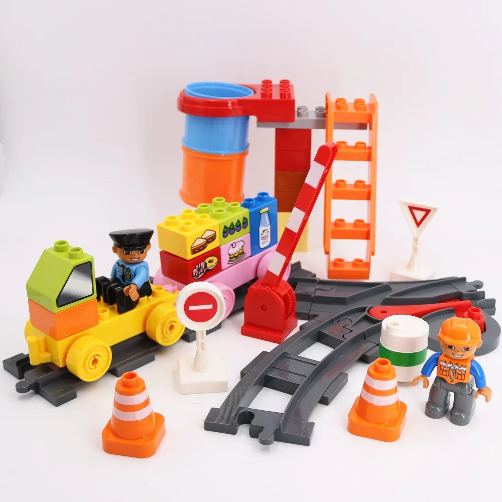 Building Blocks Busy train transport track site Compatible with Duploed Parts Accessories Toys For Children kids Christmas gift
Building Blocks Busy train transport track site Compatible with Duploed Parts Accessories Toys For Children kids Christmas gift