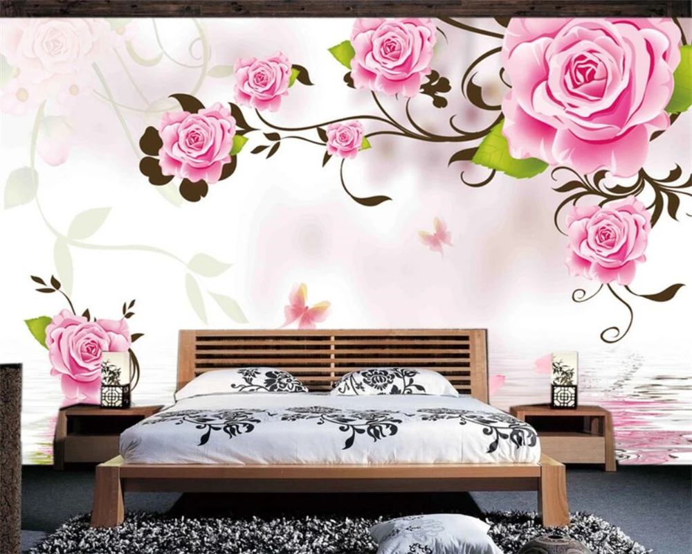 Beibehang Custom wallpaper fantasy roses reflection minimalist modern wall living room bedroom background murals 3d wallpaper
Beibehang Custom wallpaper fantasy roses reflection minimalist modern wall living room bedroom background murals 3d wallpaper