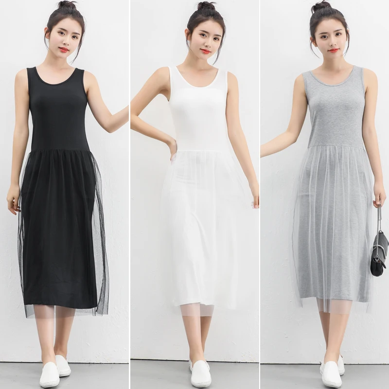 2018 New Spring Autumn Sexy Spaghetti Strap Mesh Dress Summer Women Patchwork Gauze Lace Vest Dress Sundress Party Vestidos
2018 New Spring Autumn Sexy Spaghetti Strap Mesh Dress Summer Women Patchwork Gauze Lace Vest Dress Sundress Party Vestidos