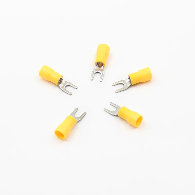 20PCS/LOT YT1082B Copper Cable Splice Connector Spade Terminal SV5.5-6 Suitable For 4-6 mm2 Wire Conduct Free Shipping
20PCS/LOT YT1082B Copper Cable Splice Connector Spade Terminal SV5.5-6 Suitable For 4-6 mm2 Wire Conduct Free Shipping