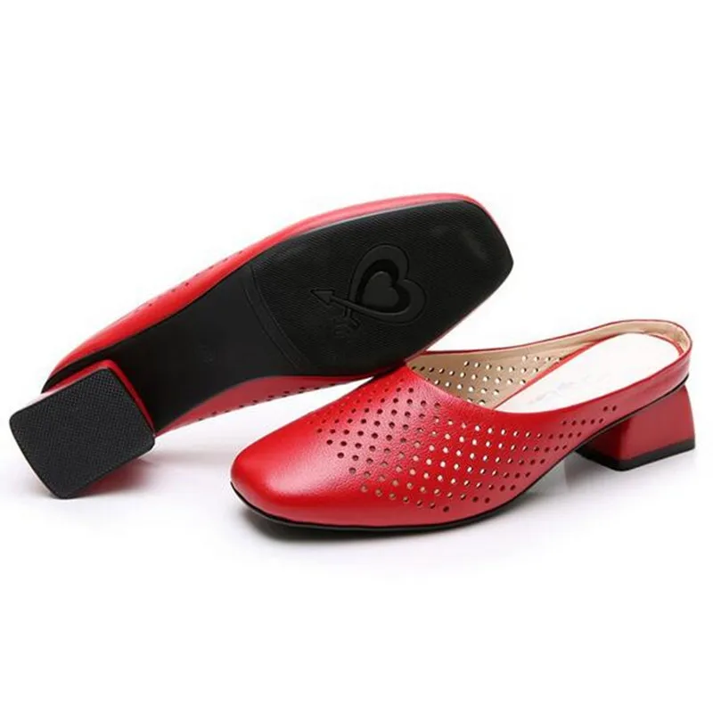 2019 New Square Head Hollow Soft Genuine Leather Shoes Woman Slippers High Heel Sandals Fashion Wild Casual Sandals Women Shoes
2019 New Square Head Hollow Soft Genuine Leather Shoes Woman Slippers High Heel Sandals Fashion Wild Casual Sandals Women Shoes