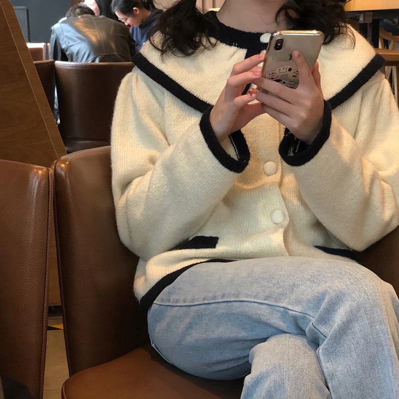 2 colors 2019 spring and autumn korean style color patchwork knittd cardigans womens sweaters womens (C9215)
2 colors 2019 spring and autumn korean style color patchwork knittd cardigans womens sweaters womens (C9215)