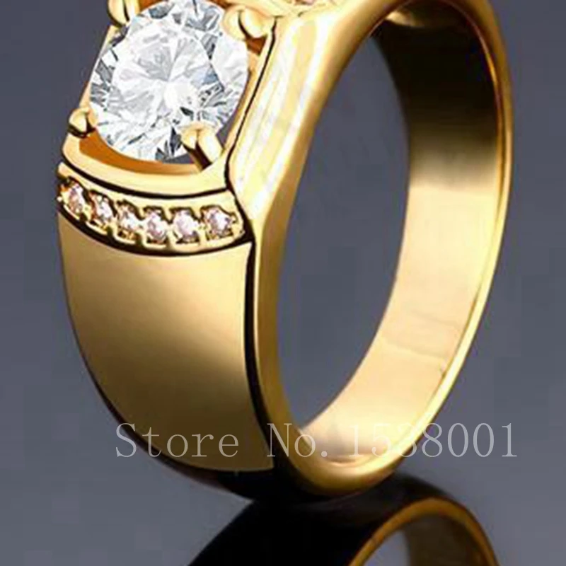 Classic Mens Womens Yellow Gold Filled Wedding Ring size 9 With A+++ Cubic Zircon
Classic Mens Womens Yellow Gold Filled Wedding Ring size 9 With A+++ Cubic Zircon