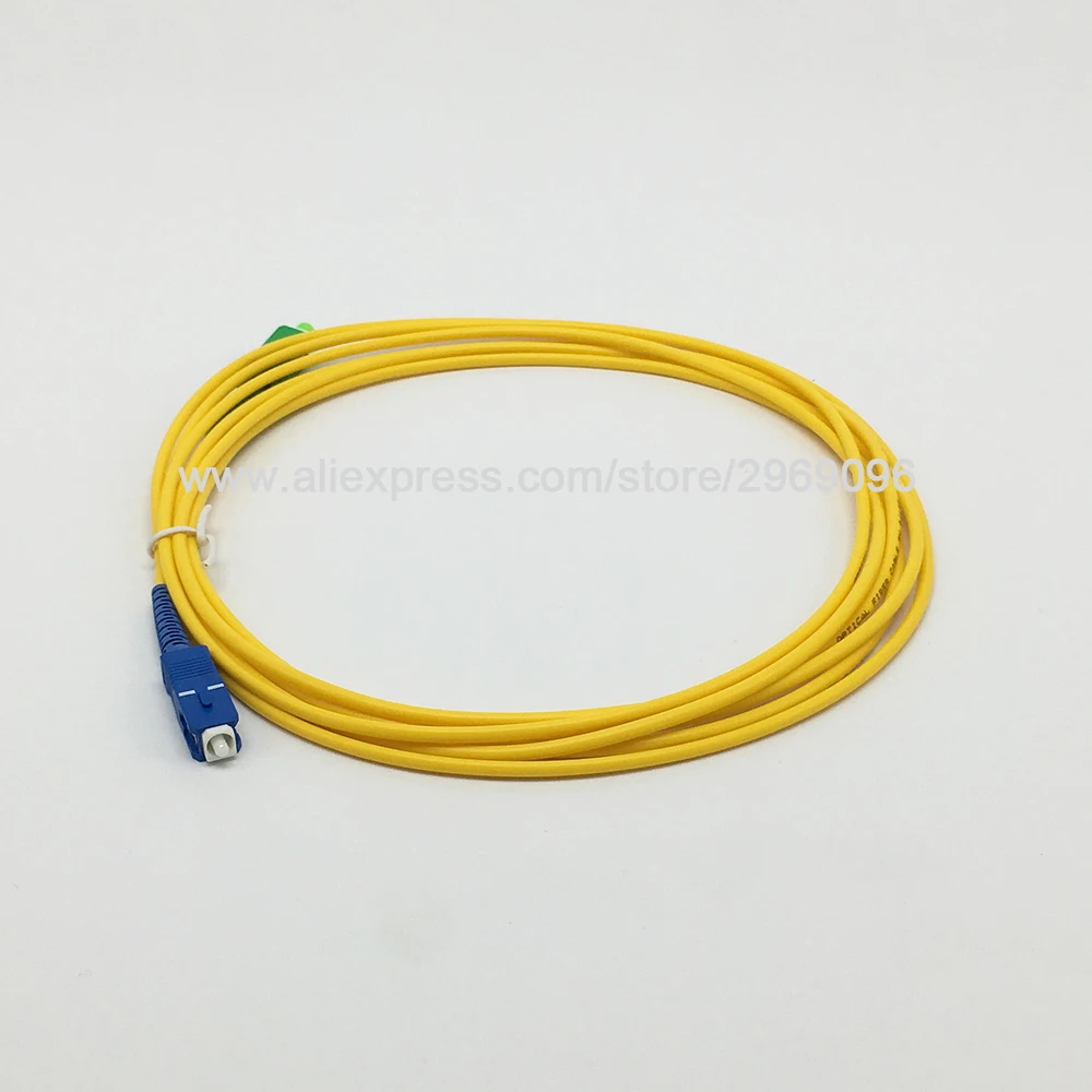 Фото Оптоволоконный Соединительный шнур Джампер кабеля SC/APC SC/UPC 3 метра SM одномодовый
