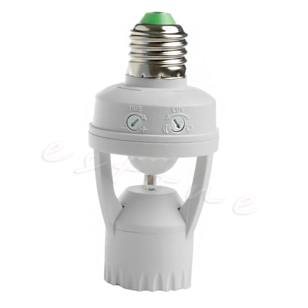 E27 LED Lamp Bulb Light Holder Switch Infrared PIR Motion Sensor AC 110V 220V L15
E27 LED Lamp Bulb Light Holder Switch Infrared PIR Motion Sensor AC 110V 220V L15