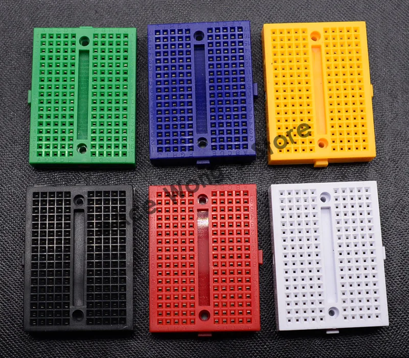1pcs SYB-170 Mini Solderless Prototype Breadboard 170 Tie-points (white,yellow,Red,Black,Blue,Green)
1pcs SYB-170 Mini Solderless Prototype Breadboard 170 Tie-points (white,yellow,Red,Black,Blue,Green)