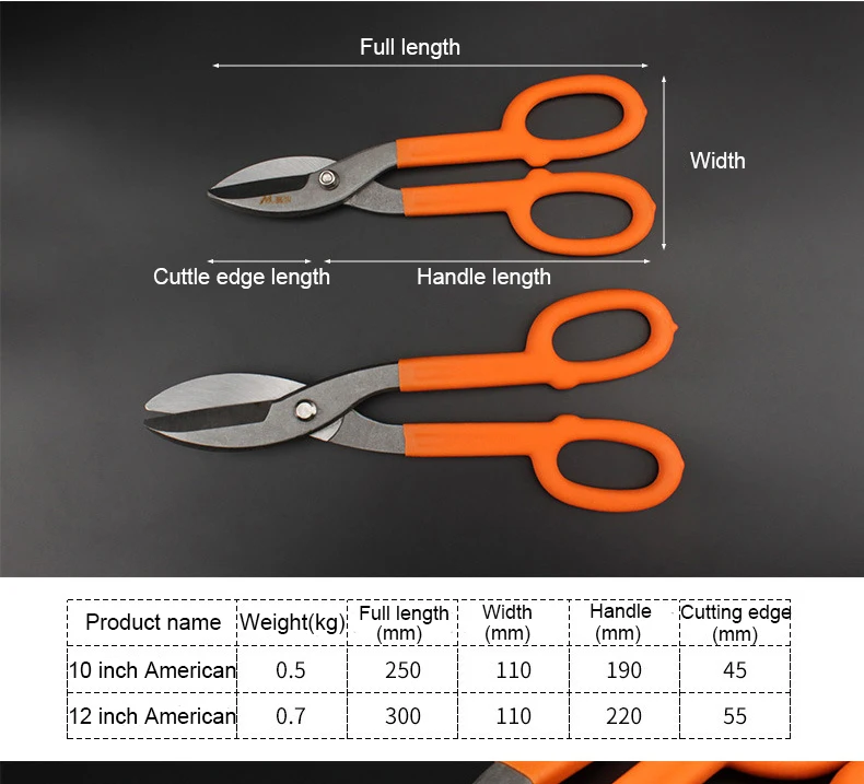 Metal Sheet Cutting Scissor Pvc Pipe Cutter Professional Industrial Shears Iron Scissors Multi-purpose Scissors Tin Snips
Metal Sheet Cutting Scissor Pvc Pipe Cutter Professional Industrial Shears Iron Scissors Multi-purpose Scissors Tin Snips