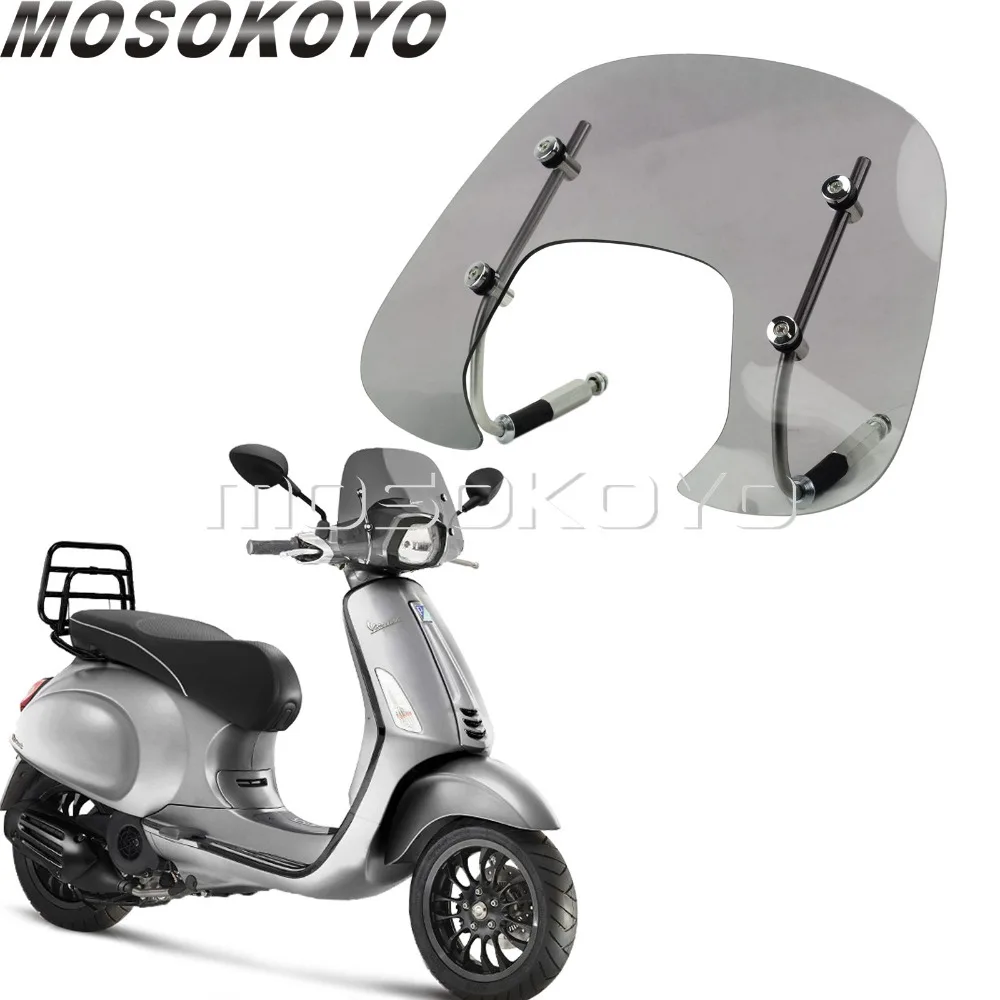Ветровое стекло для мотоцикла Smoke Для Vespa SPRINT 150 150cc ветровой экран с болтами