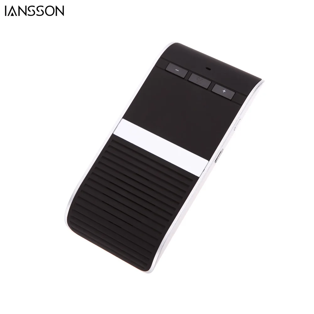 Wireless Car Bluetooth 4.0 Handsfree Kit Speakerphone Solar Powered 10m Distance Hands Free Support 2 Phones Speaker | Электроника