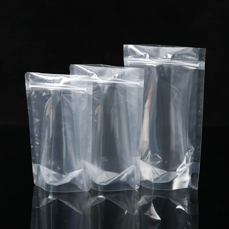50pcs Transparent PET sealed bag Self-supporting ziplock bags Casual snack tea fruit tea food packing pouch
50pcs Transparent PET sealed bag Self-supporting ziplock bags Casual snack tea fruit tea food packing pouch
