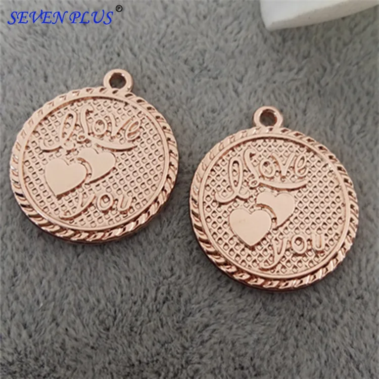 High Quality 50 Pieces/Lot Diameter 22mm Diameter 22mm I Love You Rose Gold Charms
High Quality 50 Pieces/Lot Diameter 22mm Diameter 22mm I Love You Rose Gold Charms