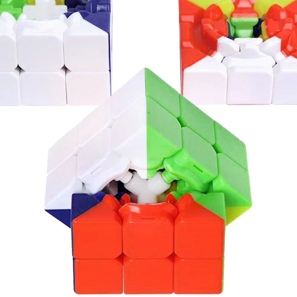 Скоростные магические Кубики-пазлы 3*3 на 3x3 YJ YongJun Cube 2*2*2 Cubo Megico 2x2x2 два трехслойных
