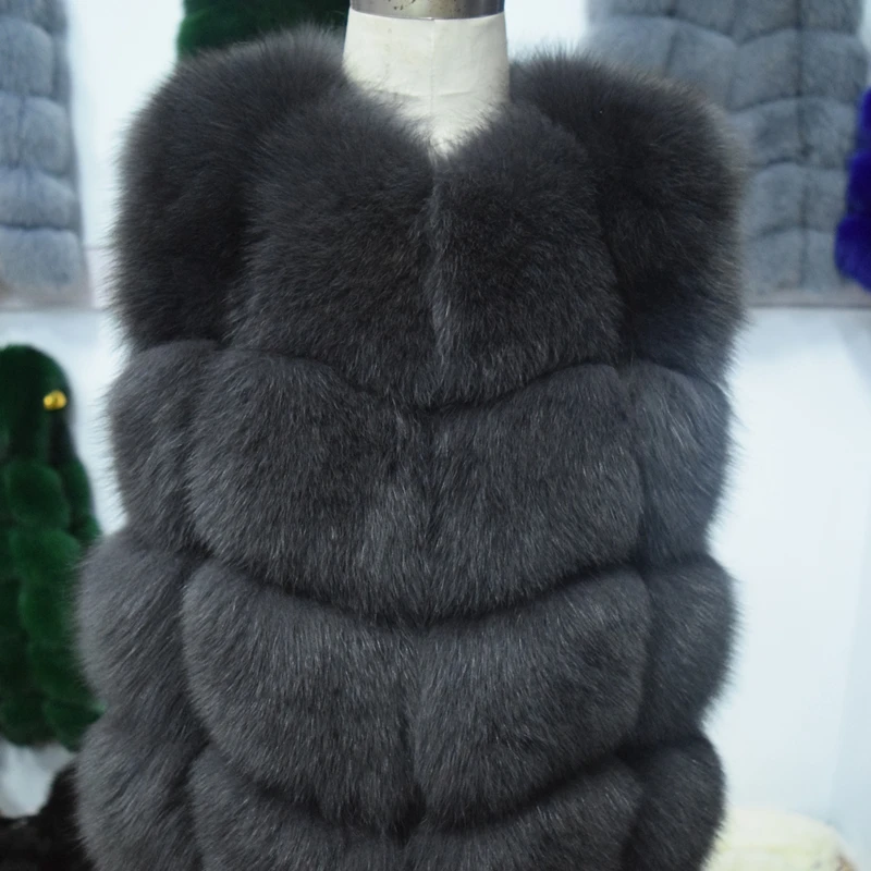 90CM Natural Real Fox Fur Vests Winter Long Thick Women Genuine Fur Vest Jacket Real Fur Vest Coat Factory Direct Wholesale
90CM Natural Real Fox Fur Vests Winter Long Thick Women Genuine Fur Vest Jacket Real Fur Vest Coat Factory Direct Wholesale