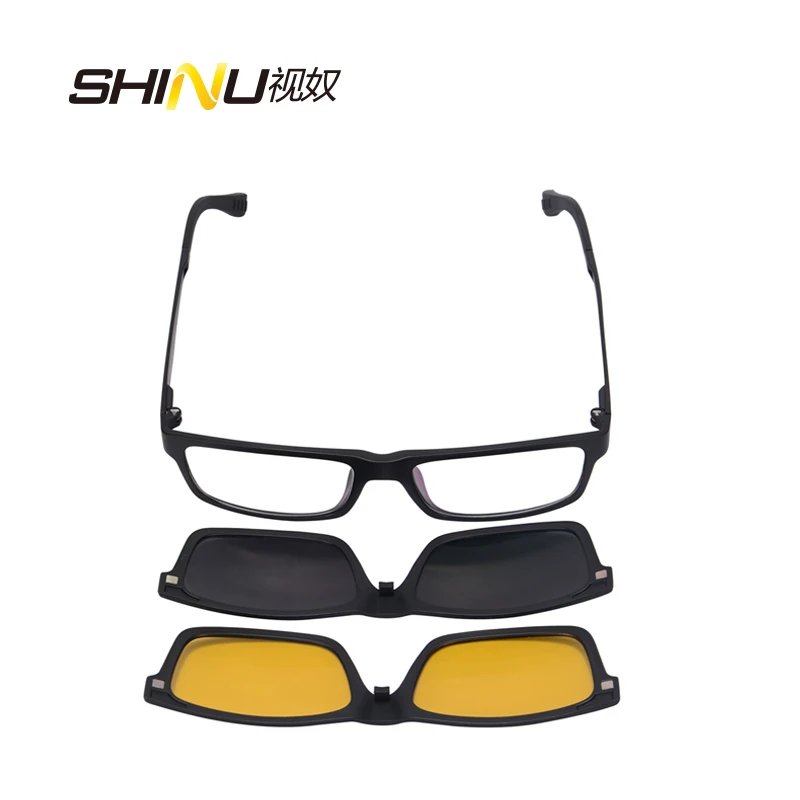 SHINU Day And Night Vision colorful Prescription Sun glasses Optical Frames New Magnetic Clip On Sunglasses with box SH77003
SHINU Day And Night Vision colorful Prescription Sun glasses Optical Frames New Magnetic Clip On Sunglasses with box SH77003