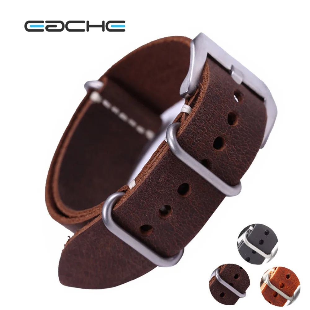 EACHE High Quality Vintage Genuine Leather ZULU Watch Straps Watchband for Military Watch 20mm 22mm 24mm Brush Buckle
EACHE High Quality Vintage Genuine Leather ZULU Watch Straps Watchband for Military Watch 20mm 22mm 24mm Brush Buckle