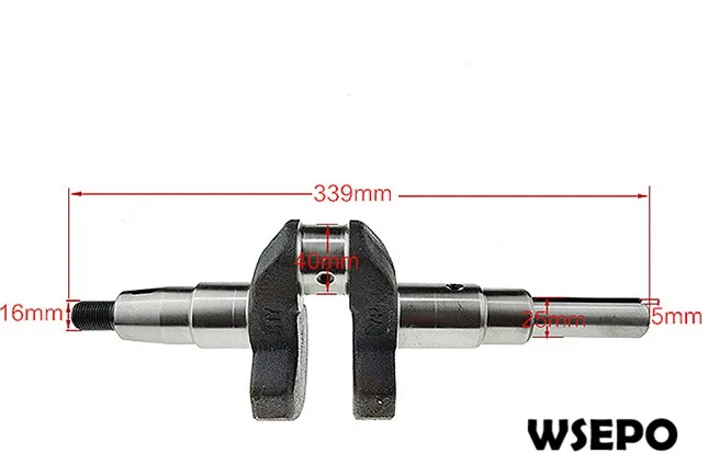 Качество chongqing! Прямой ключ слот коленчатый вал для 188F 11HP с воздушным охлаждением