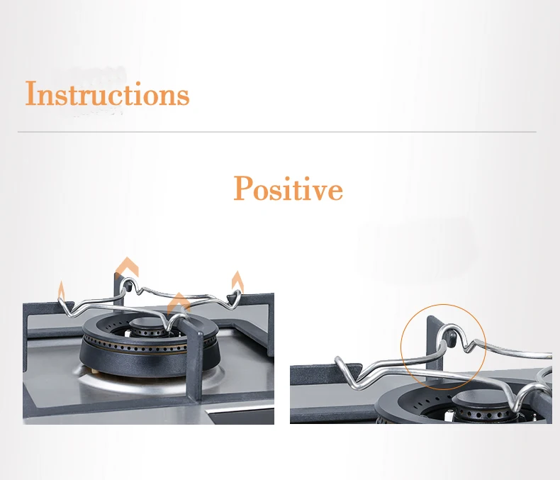 Бытовая газовая плита из нержавеющей стали металлический держатель для