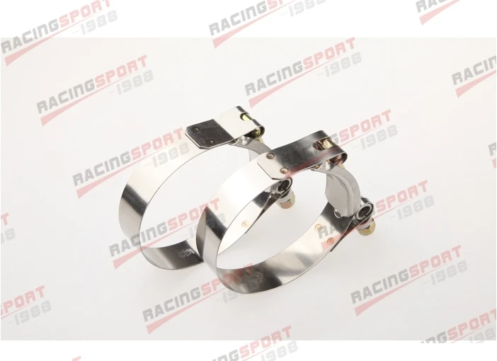 2x3.0 "дюйма Turbo трубы шланг муфта двойной Т-образные Зажимы Нержавеющая сталь 79/87