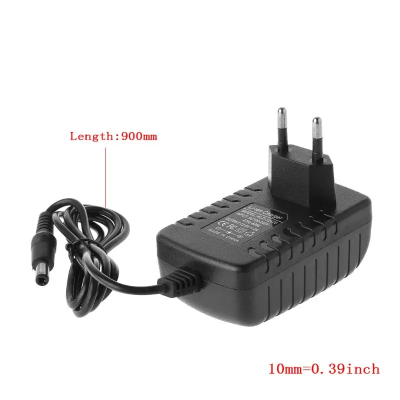 EU /US Plug 12.6V 2A 18650 Lithium Battery Charger DC 5.5MM x 2.1MM Portable Charger
EU /US Plug 12.6V 2A 18650 Lithium Battery Charger DC 5.5MM x 2.1MM Portable Charger