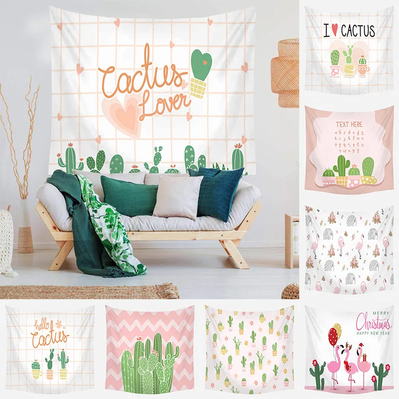 Hongbo 2 Size Wall Hanging Cactus Tapestry Green Succulents Flamingo Art Carpet Blanket Yoga Mat Decorative Tapestry for Home
Hongbo 2 Size Wall Hanging Cactus Tapestry Green Succulents Flamingo Art Carpet Blanket Yoga Mat Decorative Tapestry for Home