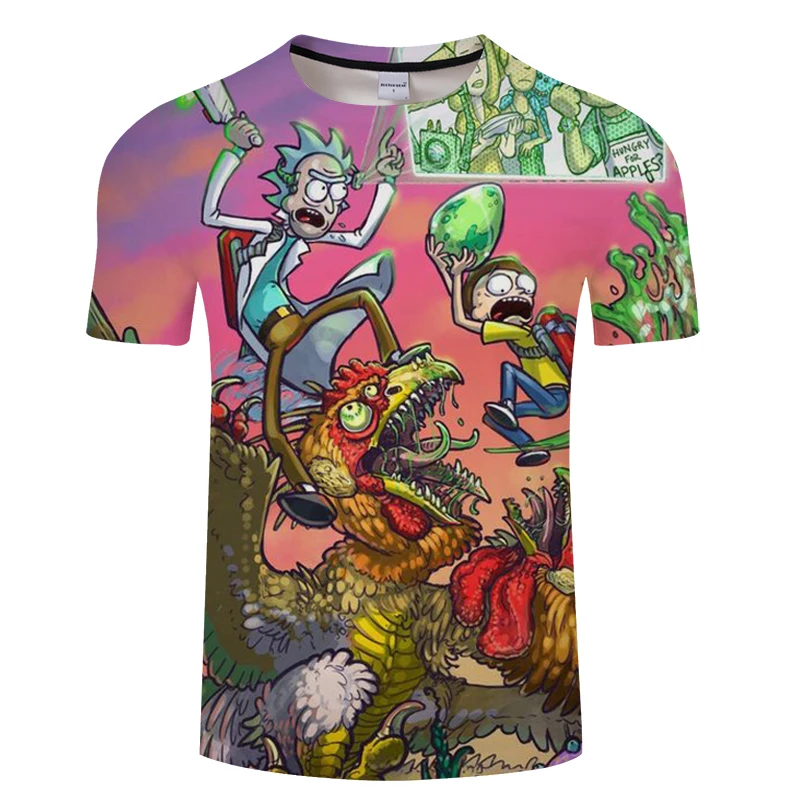 Rick Y Morty футболка оверсайз трендовая одежда для женщин и мужчин 2019 новая белая