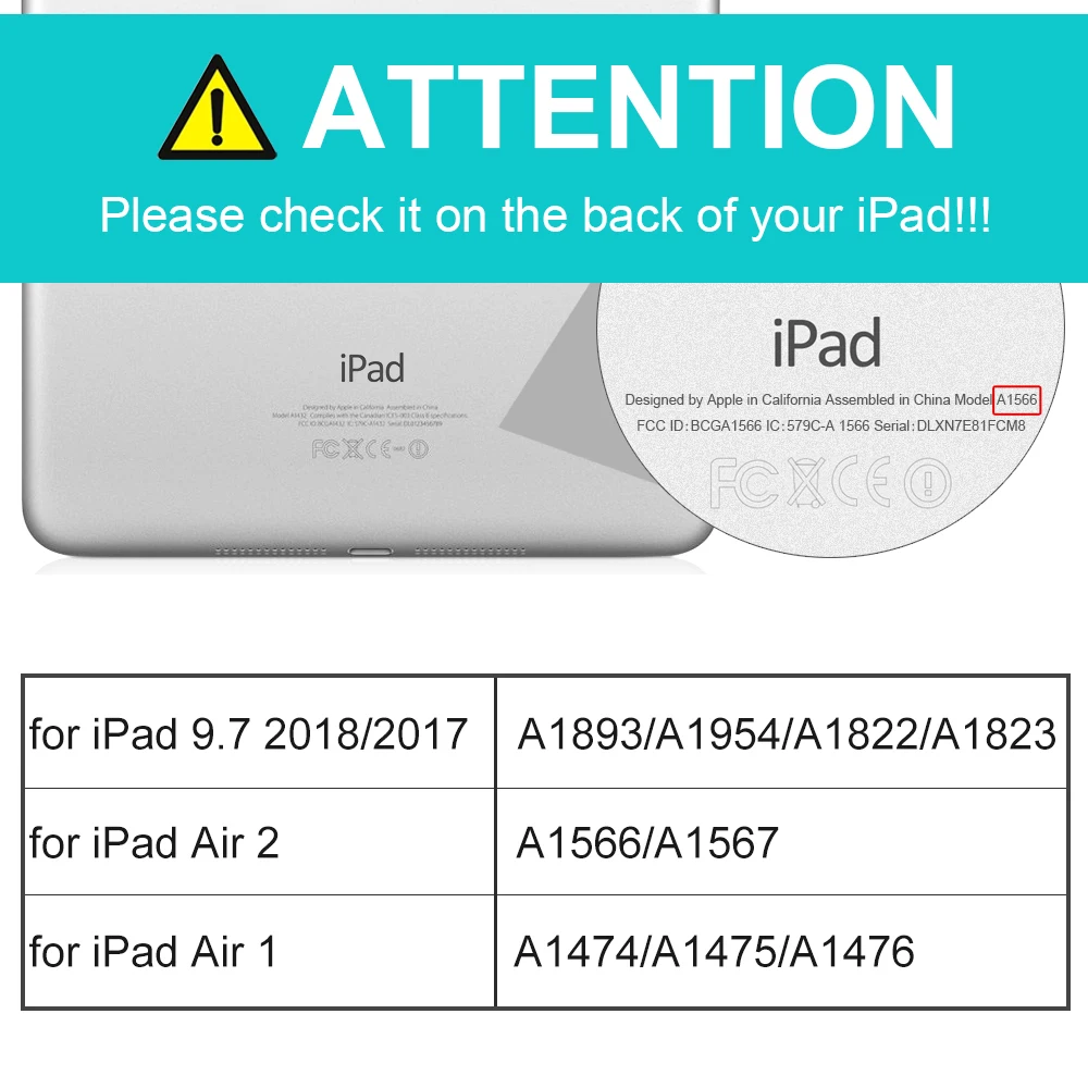 Для iPad 2018 чехол 9 7 Air 2 Funda ультра тонкий PU кожаный ПК Жесткий с подставкой для 6 го