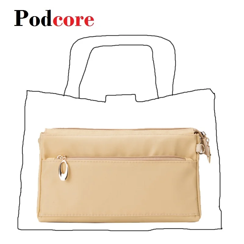 Nylon Insert Fabric Purse Organizer Bag, Bag Insert In Bag with Zipper Inner Pocket Fits Brand Padlock Handbag
Nylon Insert Fabric Purse Organizer Bag, Bag Insert In Bag with Zipper Inner Pocket Fits Brand Padlock Handbag