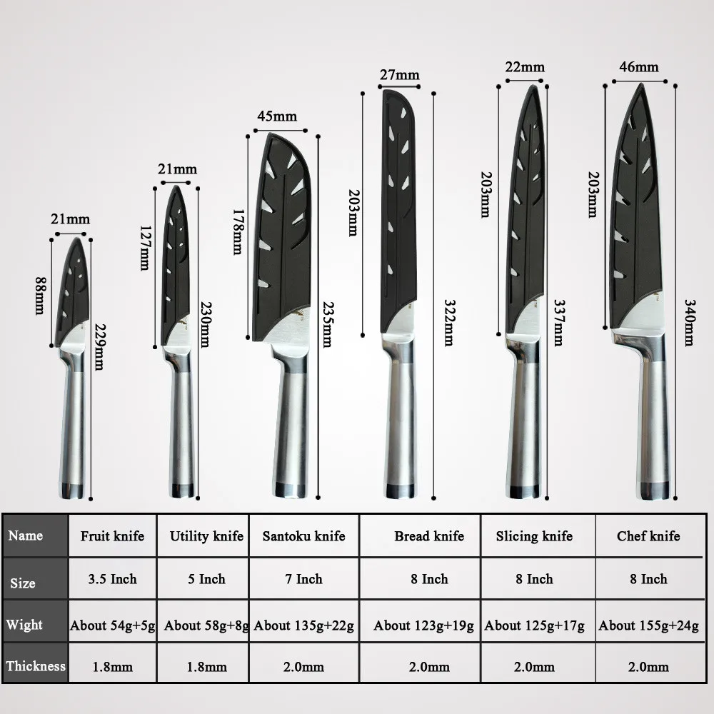 Кухонные ножи из нержавеющей стали XYj для фруктов кожуры сантоку шеф повар