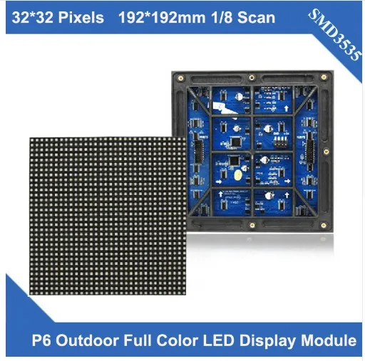 P6 outdoor module PANEL 192X192mm 32X32 pixels 1/8 scan full color p6 led module for outdoor led display screen led video wall
P6 outdoor module PANEL 192X192mm 32X32 pixels 1/8 scan full color p6 led module for outdoor led display screen led video wall