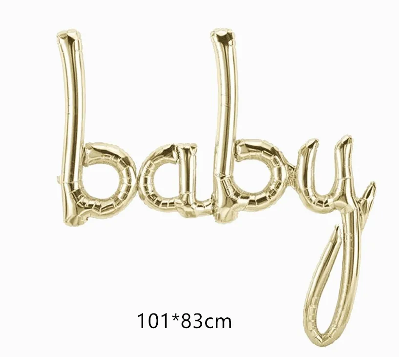White Gold baby balloons helium mylar balloons baby first birthday party decorations baby shower globos baby letter balloon
White Gold baby balloons helium mylar balloons baby first birthday party decorations baby shower globos baby letter balloon