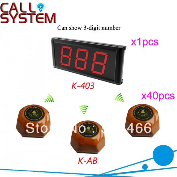 Hot Sale Called System Waiter for Karaoke K-403+AB LED display 3-digit number and button can be personalized Shipping Free
Hot Sale Called System Waiter for Karaoke K-403+AB LED display 3-digit number and button can be personalized Shipping Free
