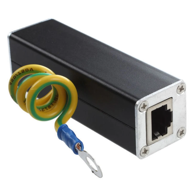 Surge Lightning arrester Protector Thunder Lightning For CAT5 CAT6 All 8 pins Data 5V Ethernet POE Gigabit 90V
Surge Lightning arrester Protector Thunder Lightning For CAT5 CAT6 All 8 pins Data 5V Ethernet POE Gigabit 90V