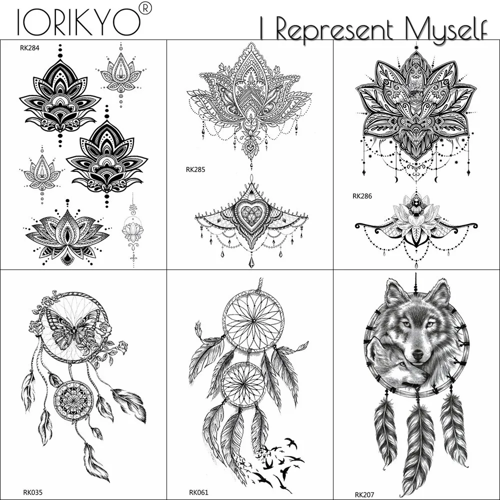 Henna Floral Lace Tribal Pendants Water Transfer Tattoos Temporary For Women Girls Tattoo Stickers Dream Catcher Arm Chest Tatoo
Henna Floral Lace Tribal Pendants Water Transfer Tattoos Temporary For Women Girls Tattoo Stickers Dream Catcher Arm Chest Tatoo