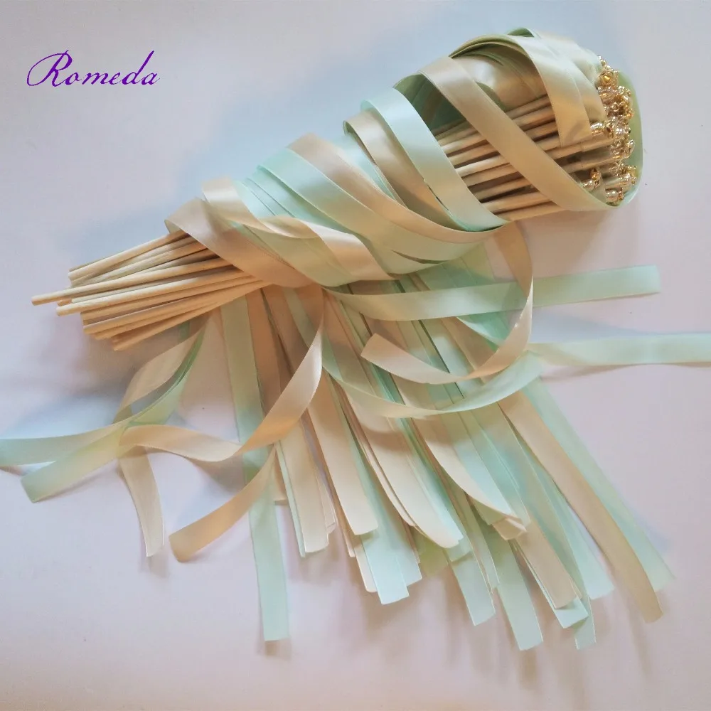 Hot Selling 50pcs/lot Cream and Green wedding wands Twirling Streamers wedding ribbon stick for wedding decoration
Hot Selling 50pcs/lot Cream and Green wedding wands Twirling Streamers wedding ribbon stick for wedding decoration