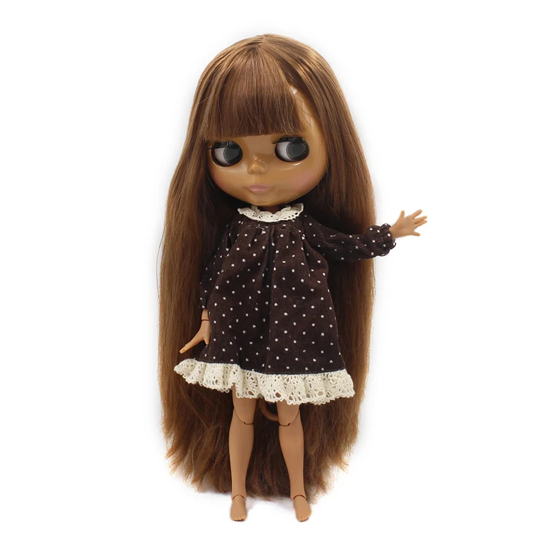 ICY DBS Blyth doll Brown Hair Dark SkinJoint Body Shiny Face Girls Gift 30cm TOY 1/6 BJD Anime doll
ICY DBS Blyth doll Brown Hair Dark SkinJoint Body Shiny Face Girls Gift 30cm TOY 1/6 BJD Anime doll