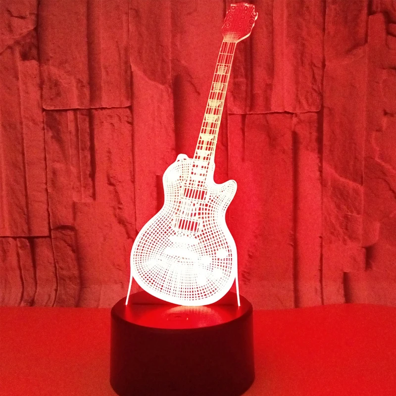 3D LED Night Light Musical Instruments Guitar with 7 Colors Light for Home Decoration Lamp Amazing Visualization Optical
3D LED Night Light Musical Instruments Guitar with 7 Colors Light for Home Decoration Lamp Amazing Visualization Optical