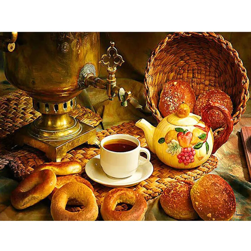 Handmade Diamond Painting Kettle Set Coffee Bread Diy Full Diamond Embroidery Mosaic Restaurant Kitchen Decorative Wall Stickers
Handmade Diamond Painting Kettle Set Coffee Bread Diy Full Diamond Embroidery Mosaic Restaurant Kitchen Decorative Wall Stickers