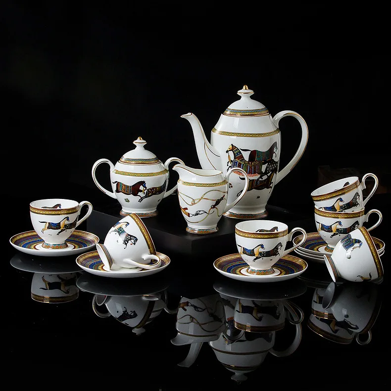 European-style hotel club home living room color horse picture bone china coffee afternoon tea cup with manufacturers sales
European-style hotel club home living room color horse picture bone china coffee afternoon tea cup with manufacturers sales