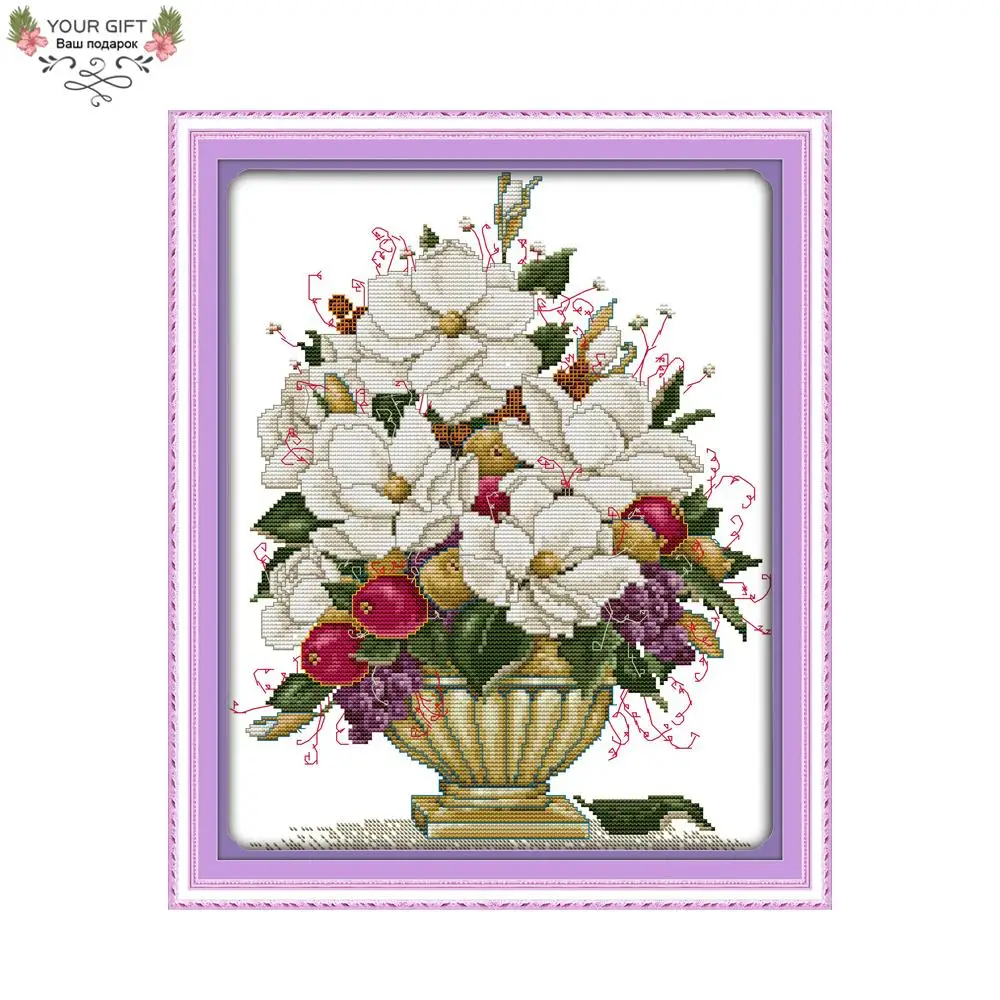 Joy Sunday H407(2) 14CT 11CT Stamped and Counted Home Decoration The Beautiful Vase Flowers Embroidery Cross Stitch
Joy Sunday H407(2) 14CT 11CT Stamped and Counted Home Decoration The Beautiful Vase Flowers Embroidery Cross Stitch