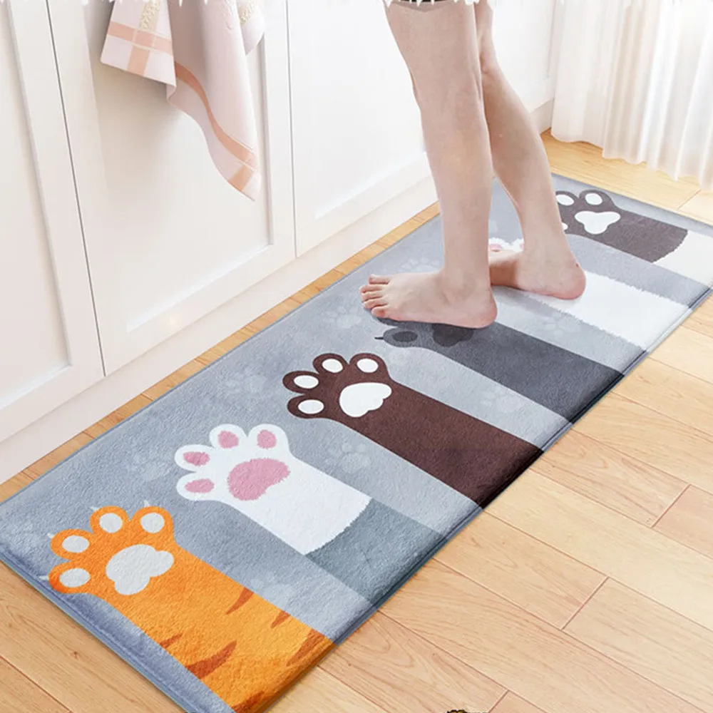 Cat's Paw Floor Mat Multi Colours And Size Kitchen Bathroom Door Suction Waterproof Carpet Non-slip Bath Rug
Cat's Paw Floor Mat Multi Colours And Size Kitchen Bathroom Door Suction Waterproof Carpet Non-slip Bath Rug