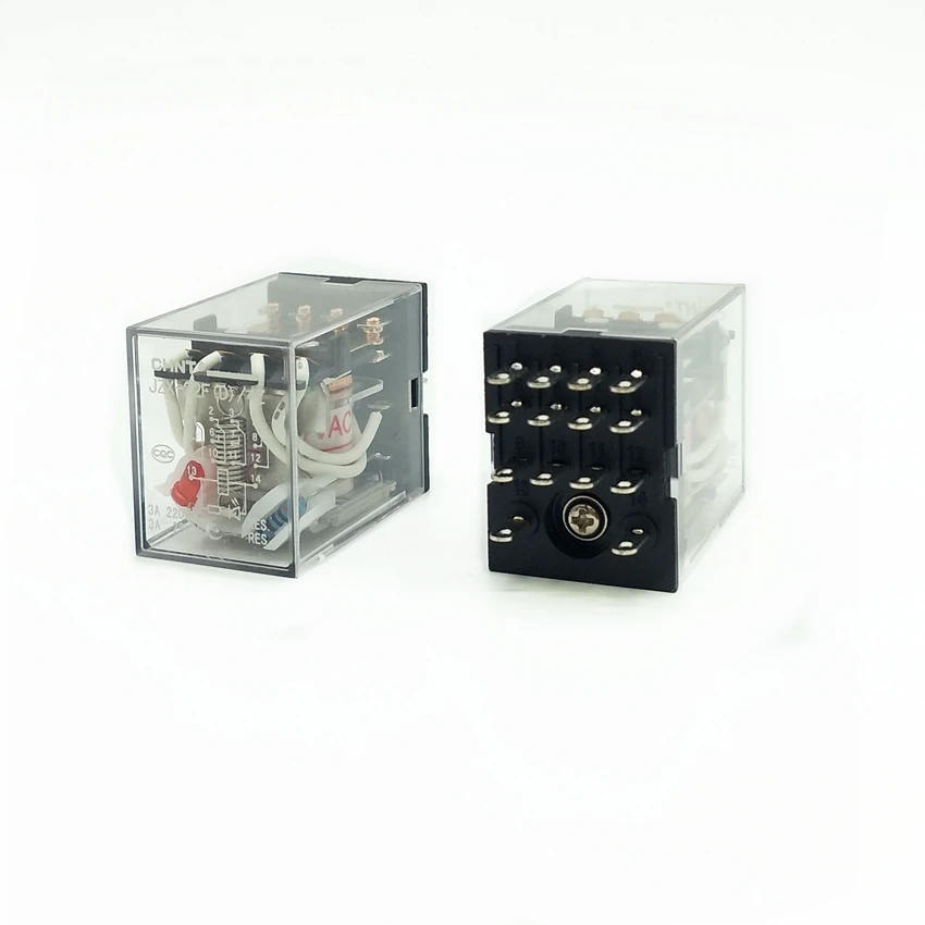 2 шт./лот CHINT JZX 22F (D) 4Z AC220V AC380V AC24V AC36V AC110V DC24V DC12V общее реле HH54P Мини MY4NJ со светом|Реле|