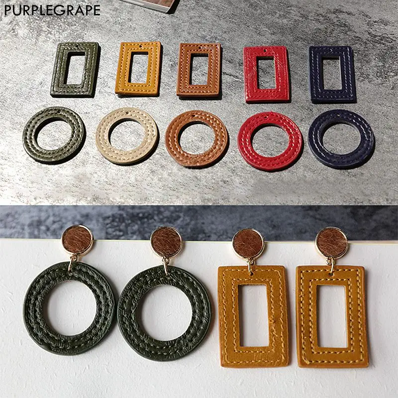DIY серьги ручной работы материал подвеска Женский стиль темперамент осень и зима кожа Европа и Америка простой 2 шт.
DIY серьги ручной работы материал подвеска Женский стиль темперамент осень и зима кожа Европа и Америка простой 2 шт.